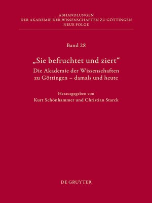 cover image of Die Geschichte der Akademie der Wissenschaften. Teil 1